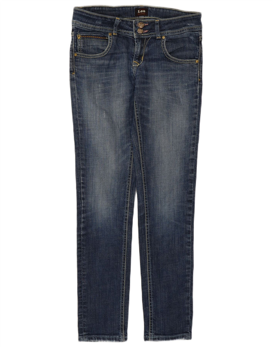 Jeans Ajustados Lee Mujer W28 L29 Algodón Azul