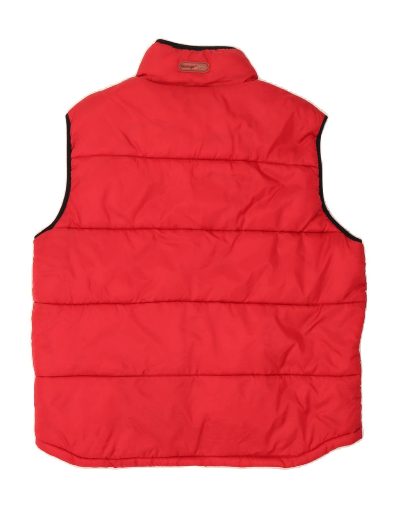 SLAZENGER Mens Padded Gilet UK 42 XL Red Nylon Vintage Slazenger and Second-Hand Slazenger from Messina Hembry 