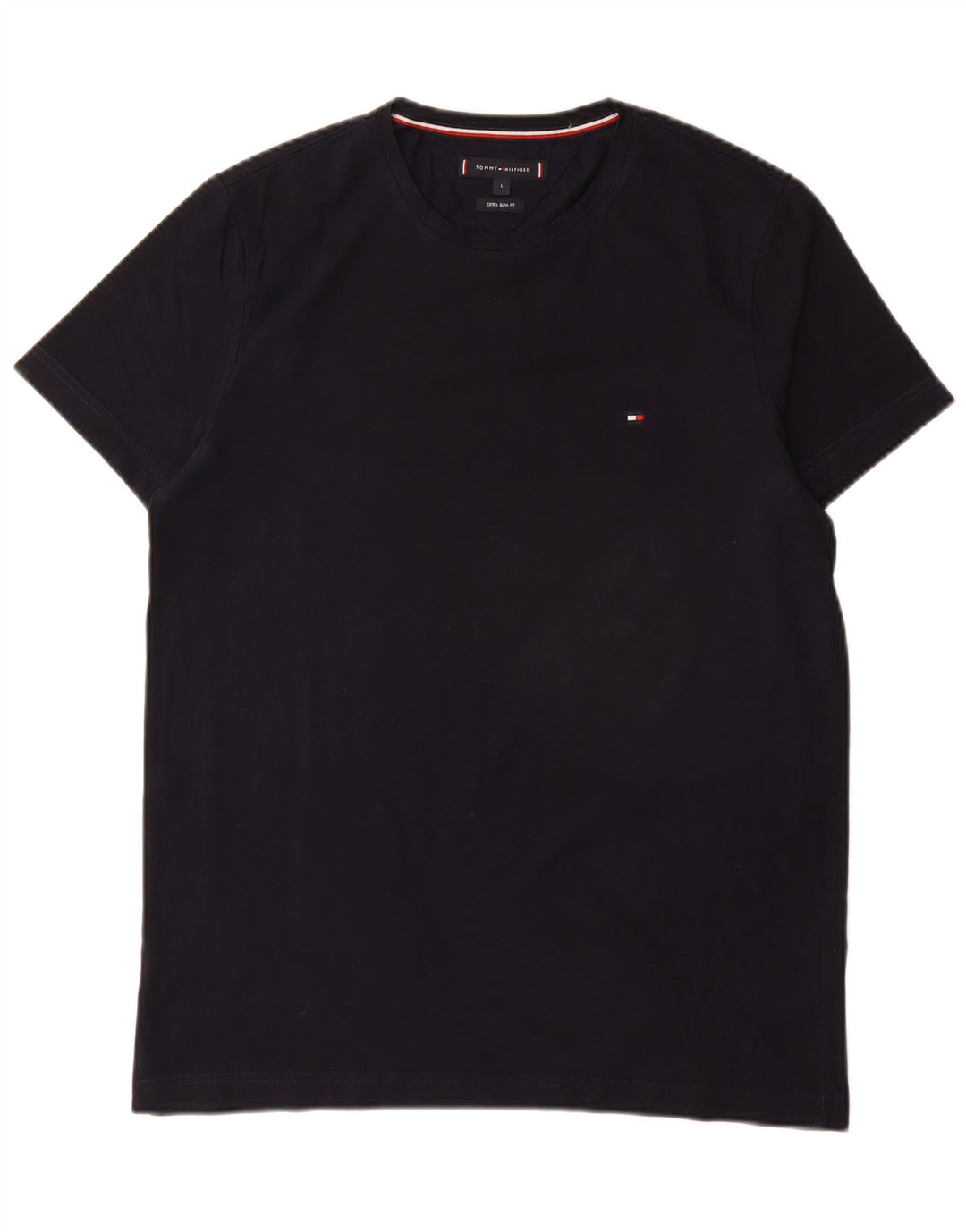 Tommy Hilfiger Camiseta Extra Slim para Hombre Top Grande Azul Marino