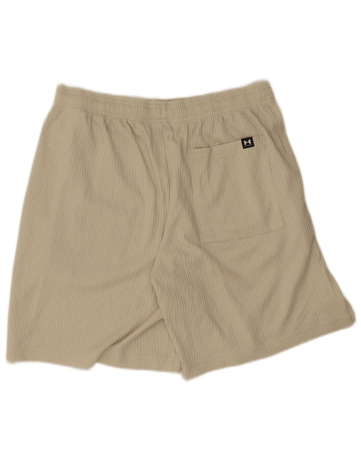 Under Armour Pantalones cortos deportivos para hombre Poliéster beige grande