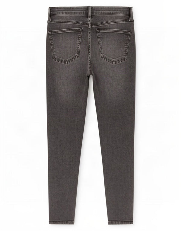 Topshop Vaqueros recortados Jamie para mujer W28 L24 Algodón gris