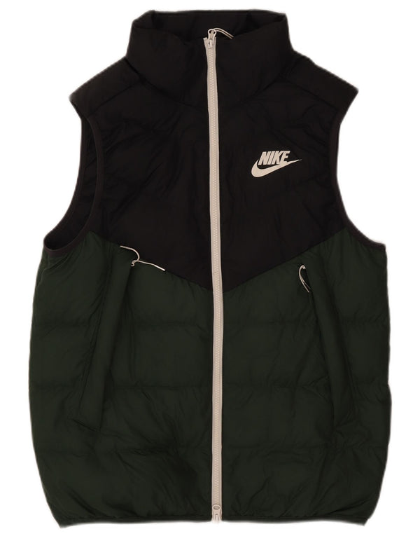 Chaleco acolchado Nike para hombre ES 38 Poliéster color block verde medio