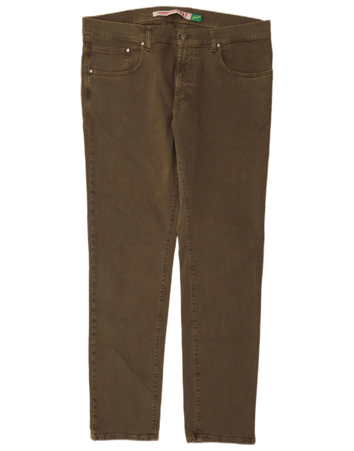 Carrera Mens 717 Slim Jeans W38 L34 Algodón Caqui