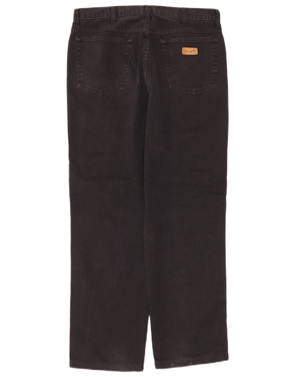 Wrangler Pantalones rectos informales para hombre W32 L30 Black