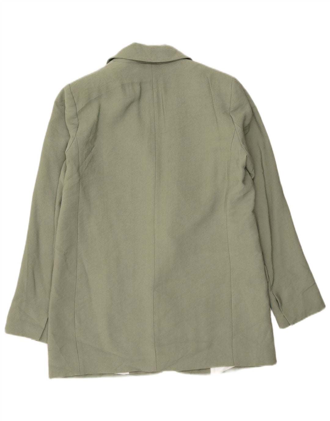 Zara Mujer Chaqueta Blazer De 1 Botón UK 10 Small Verde