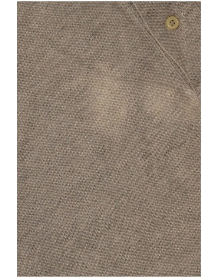 POLO RALPH LAUREN Polo holgado de manga larga para hombre de algodón gris medio