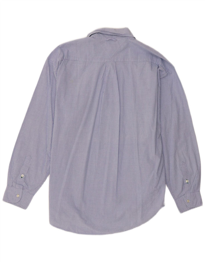 Camisa Tommy Hilfiger Hombre XL Algodón A Cuadros Azul