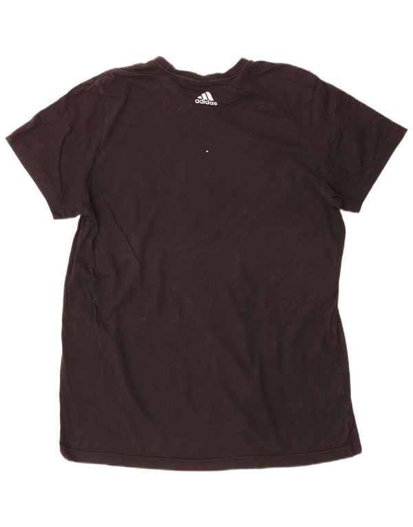 Adidas - Camiseta gráfica para hombre, talla grande, algodón negro