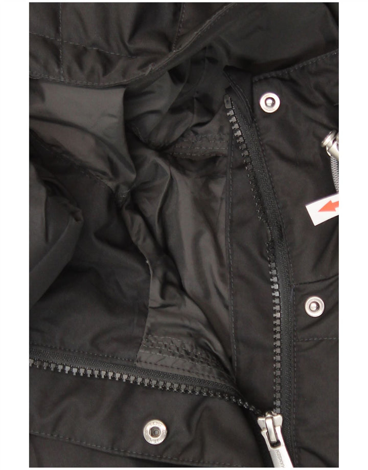 Helly Hansen Abrigo acolchado con capucha para mujer UK 10 Small Poliéster negro