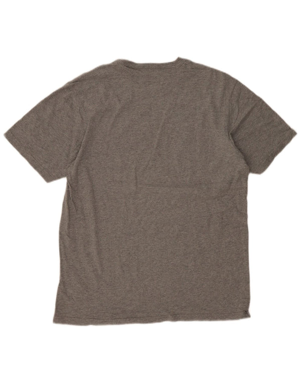 Eddie Bauer Camiseta alta para hombre Top grande de algodón gris
