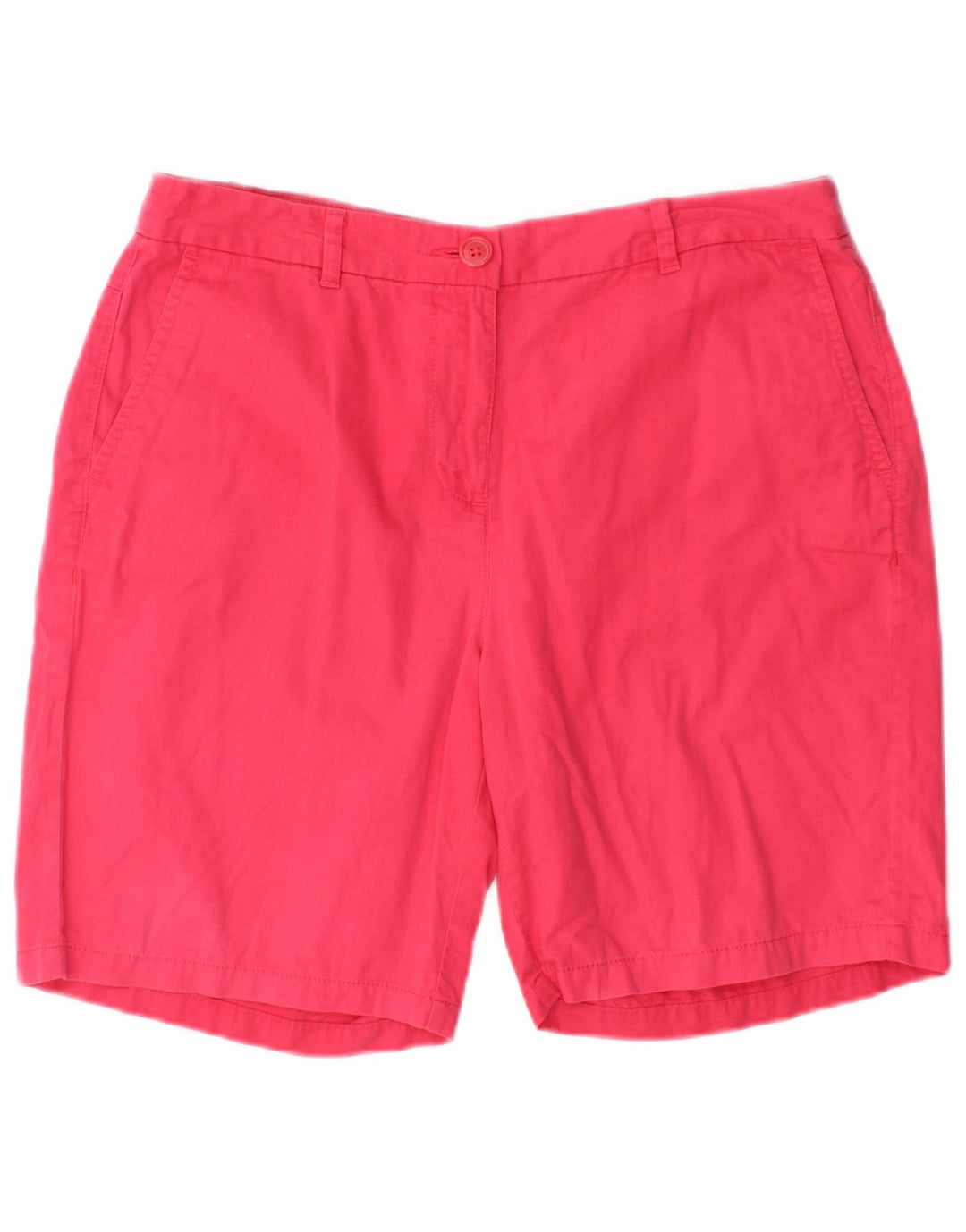 Marks & Spencer Pantalones cortos chinos para mujer UK 12 Medium W30 Algodón rosa