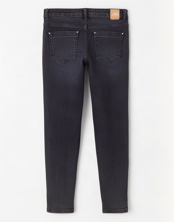 Zara Vaqueros pitillo para mujer EU 38 Small W28 L27 Algodón azul marino