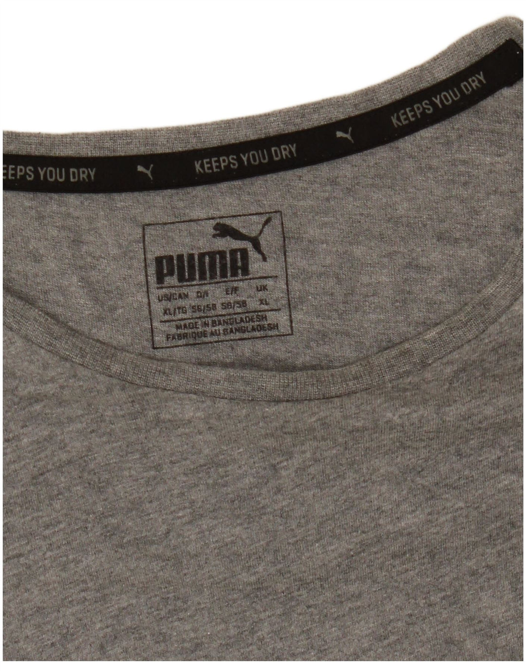 Puma Camiseta gráfica para hombre Top XL Gris