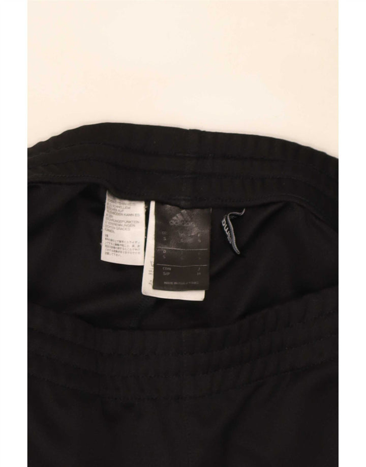 Adidas Mens Climalite Chándal Pantalones Pequeños Negro Poliéster