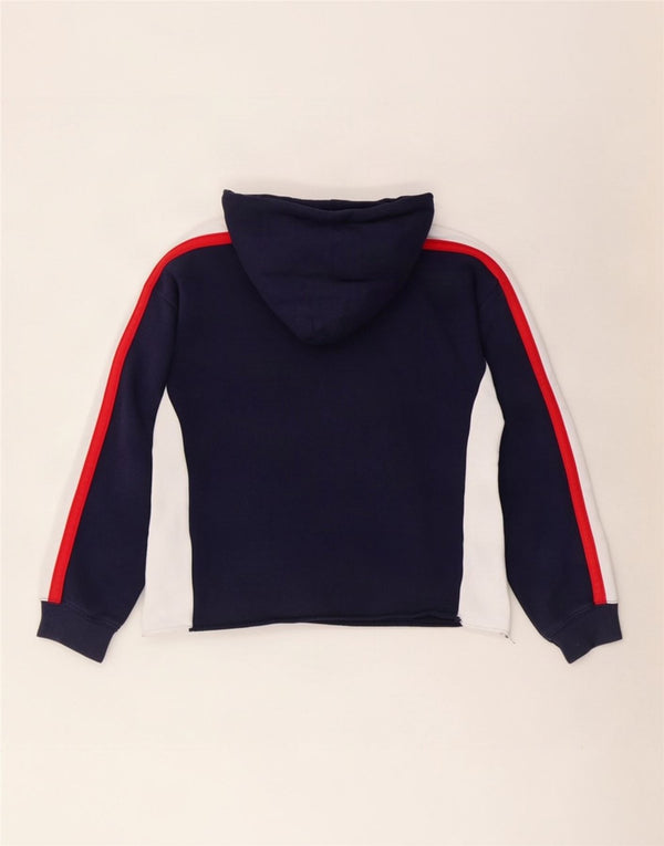 Levi's Jersey con capucha corta para mujer Reino Unido 44 Mediano Azul marino Colorblock Algodón