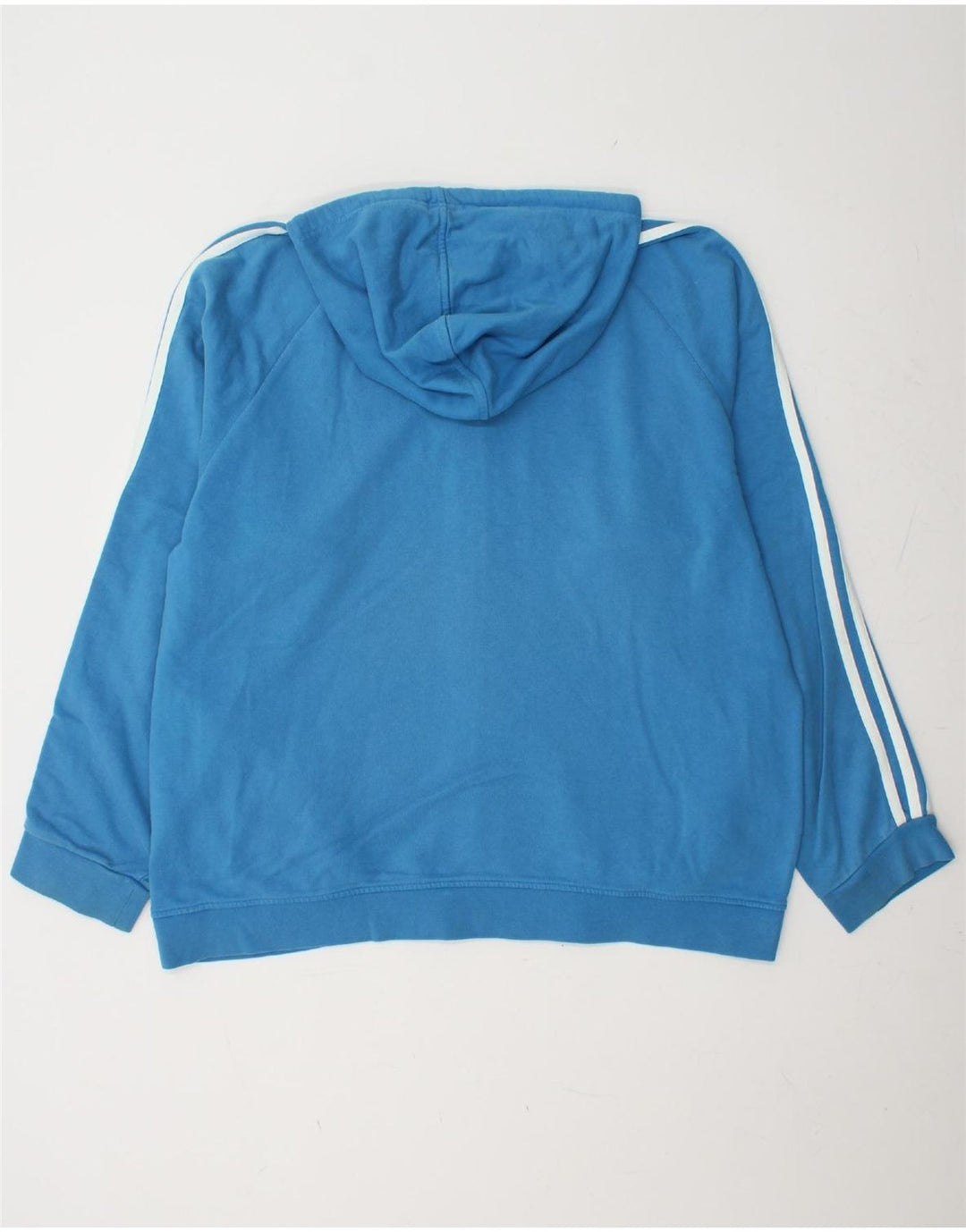 ADIDAS Sudadera con capucha y cremallera para hombre XL Algodón azul