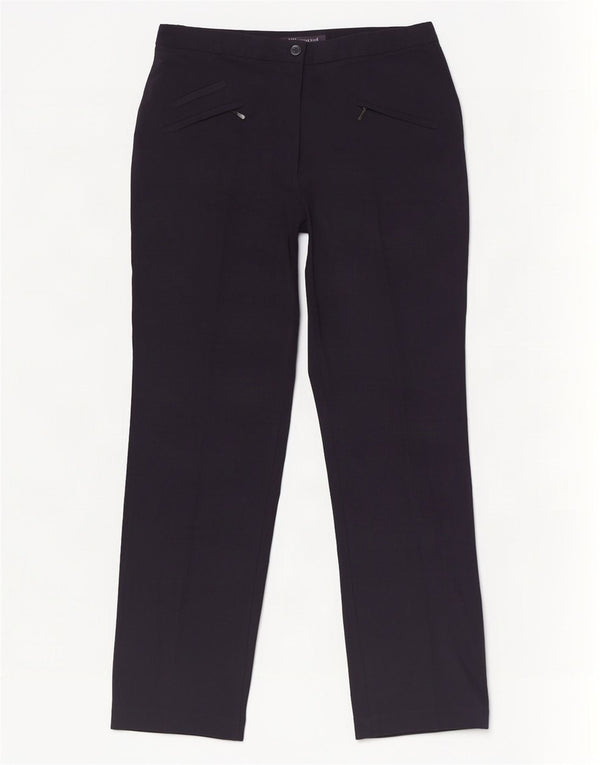 Marks & Spencer Pantalones Casuales para Mujer UK 12 Medium W30 L28 Azul Marino
