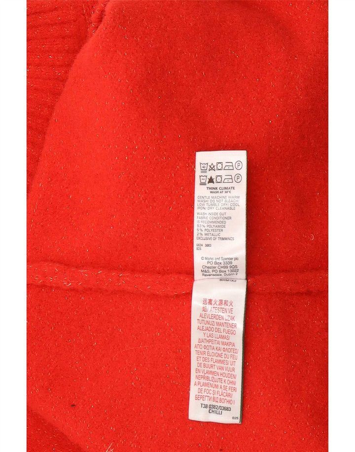 Marks & Spencer Suéter con Cuello Alto para Mujer UK 46 Grande Rojo