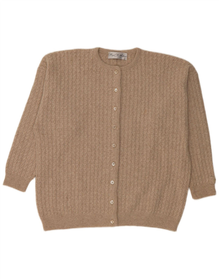 CALLE. ANDREWS Suéter tipo cárdigan para mujer ES 40 XL Beige Angora