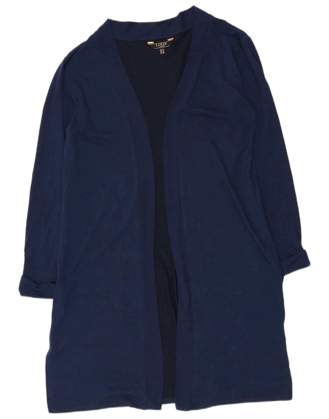 Lipsy Cárdigan largo para mujer UK 44 Large Poliéster azul marino