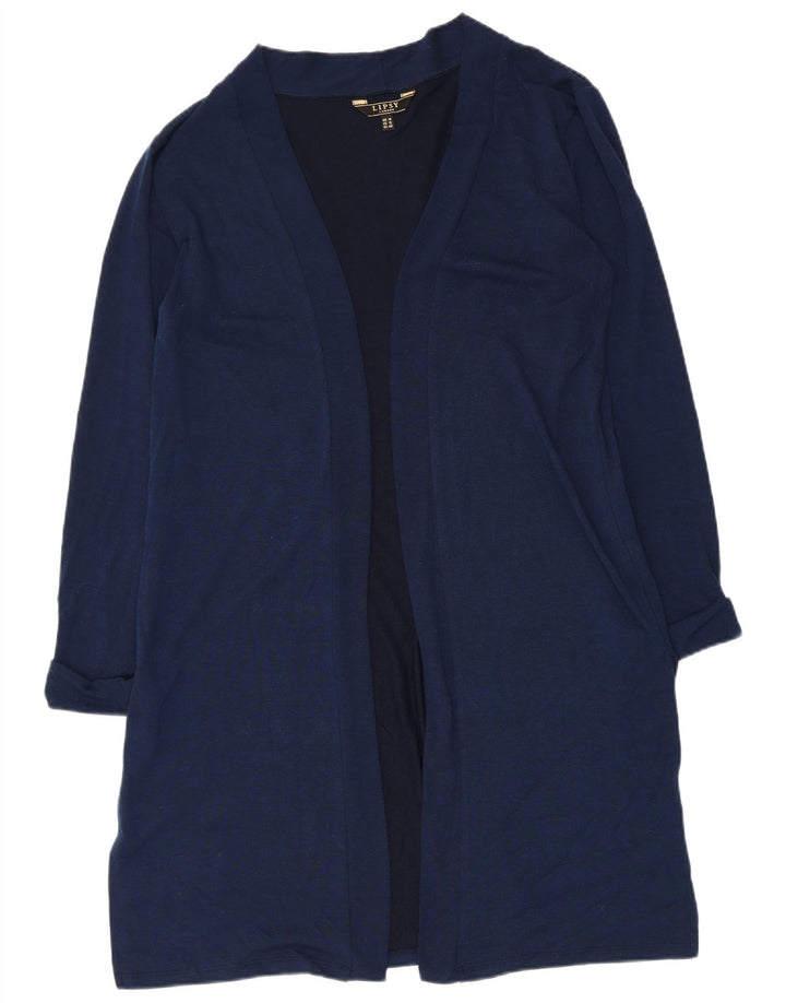 Lipsy Cárdigan largo para mujer UK 44 Large Poliéster azul marino