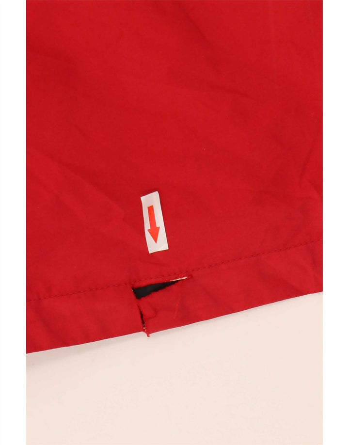 Columbia Chaqueta impermeable con capucha Titanium para hombre Reino Unido 38 Poliéster rojo mediano
