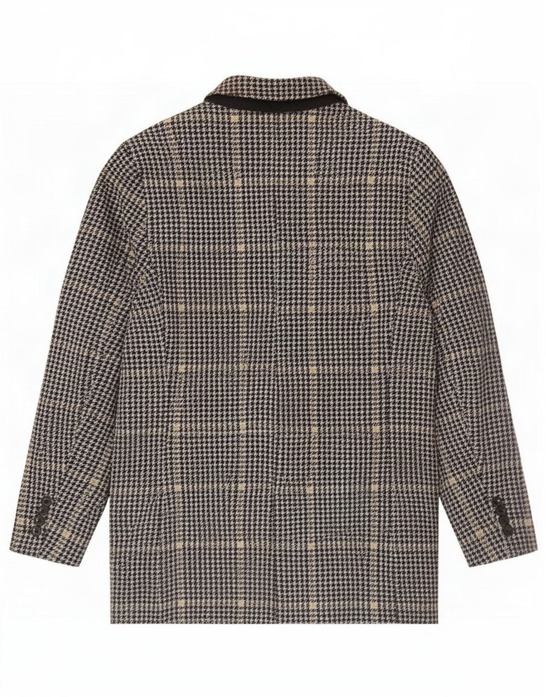Zara Chaqueta tipo blazer con doble botonadura para hombre UK 38 Medium Black Houndstooth