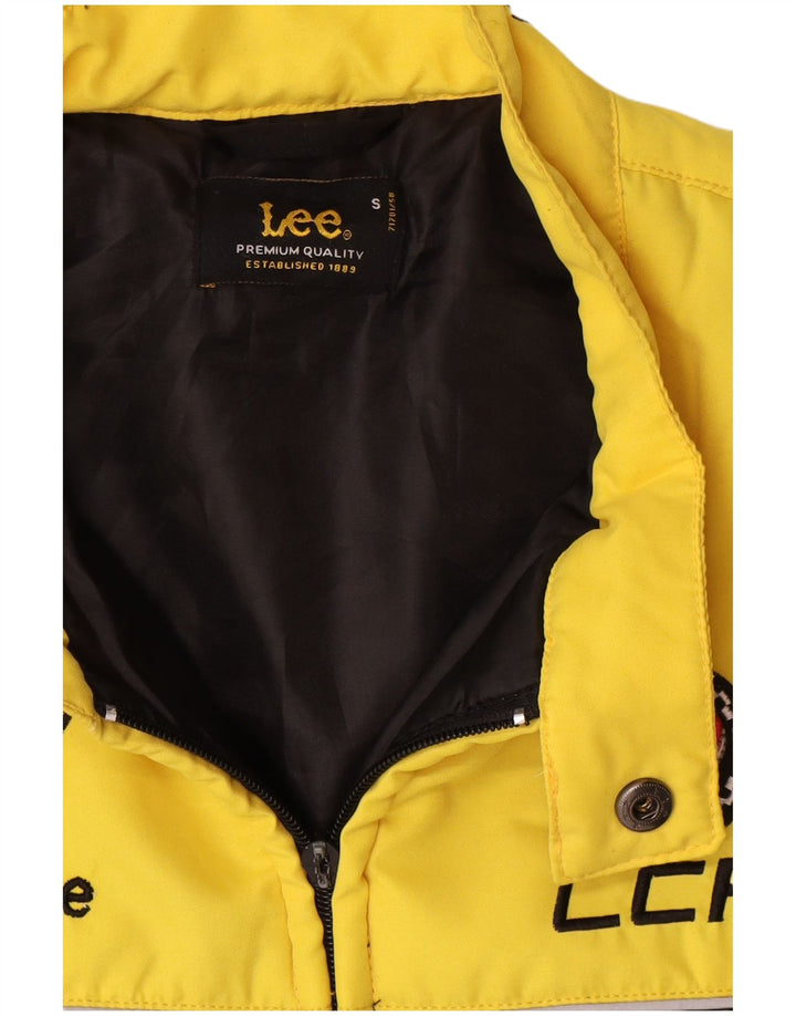 Lee Mens Graphic Quilted Gilet UK 36 Small Negro Colorblock Poliéster