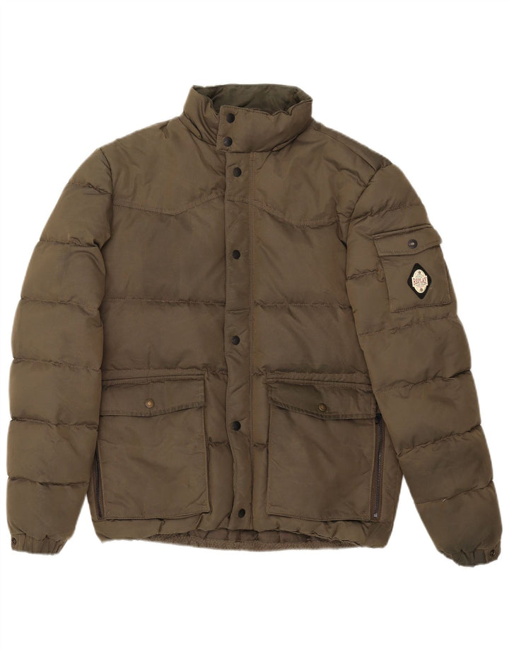 Replay Chaqueta Acolchada Hombre UK 38 Medium Caqui Poliamida