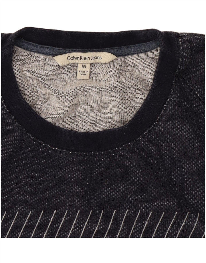 Calvin Klein Jeans Hombre Sudadera Gráfica Jumper Medium Azul Marino