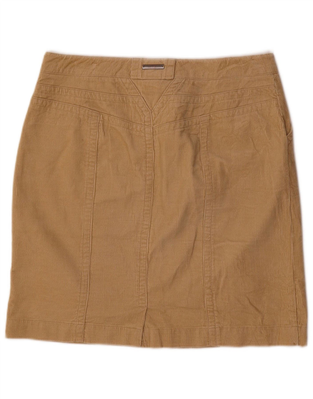 Tommy Hilfiger Falda de pana para mujer US 8 Mediana W32 Algodón beige