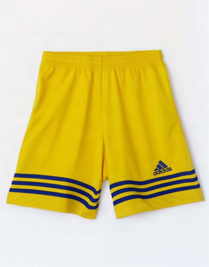 Adidas Mens Climalite Sport Shorts Pequeño Amarillo Poliéster