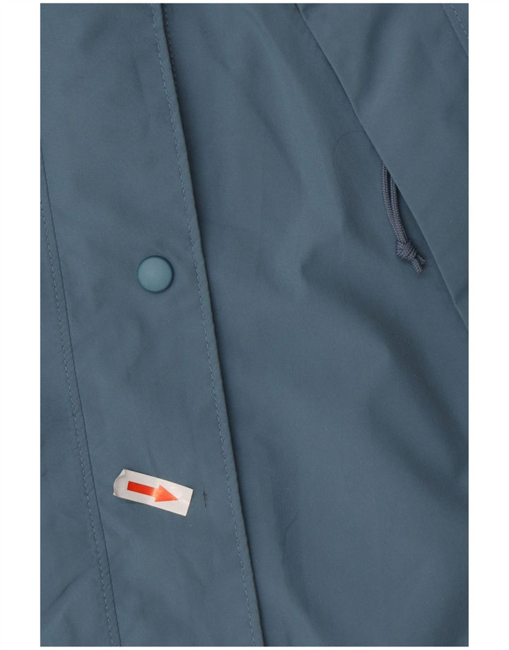 MOUNTAIN EQUIPMENT Chaqueta impermeable con capucha para mujer UK 40 Poliéster azul medio