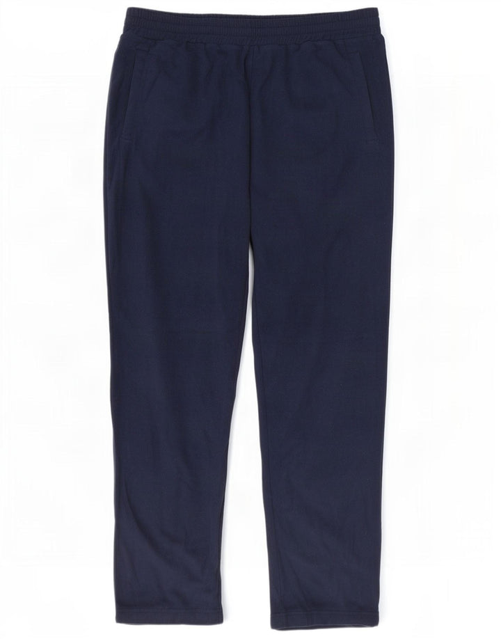 Marks & Spencer - Pantalón de chándal de forro polar para hombre, talla grande, poliéster, azul marino