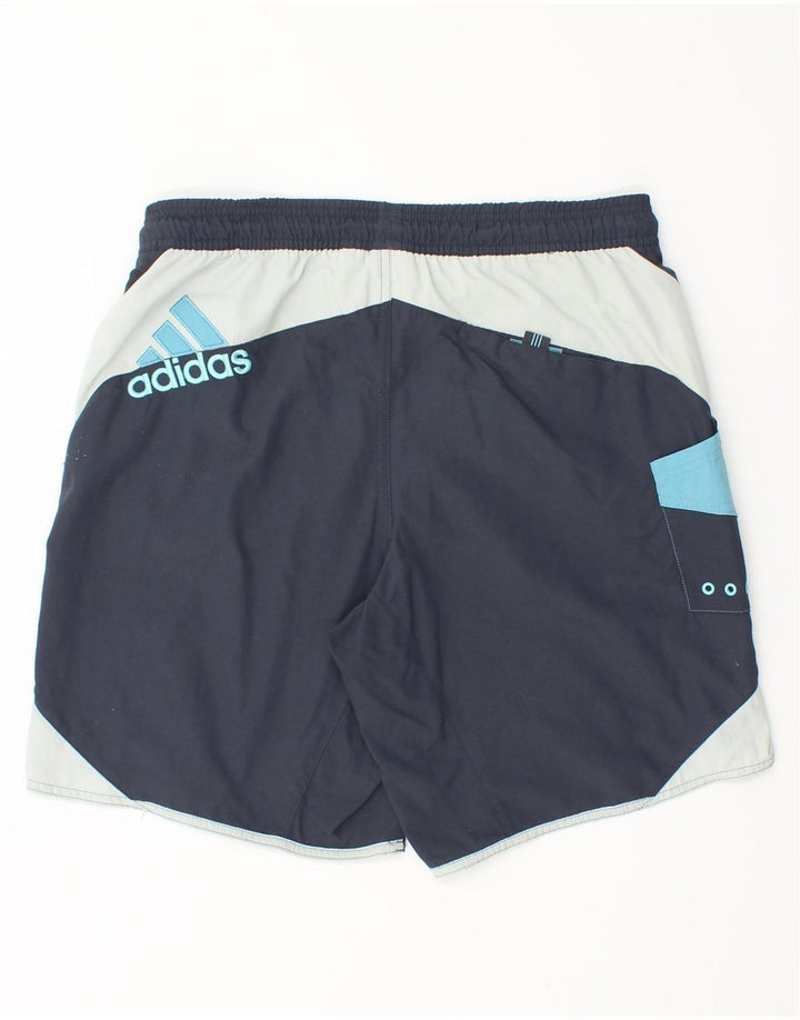 Adidas Hombre Bañador Corto Small Azul Marino Colorblock Poliamida