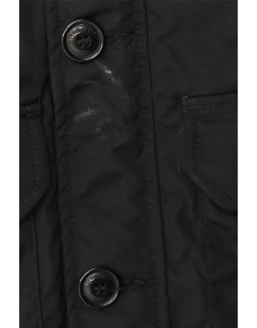 Blauer Chaqueta militar acolchada para hombre UK 40 Large Nylon negro