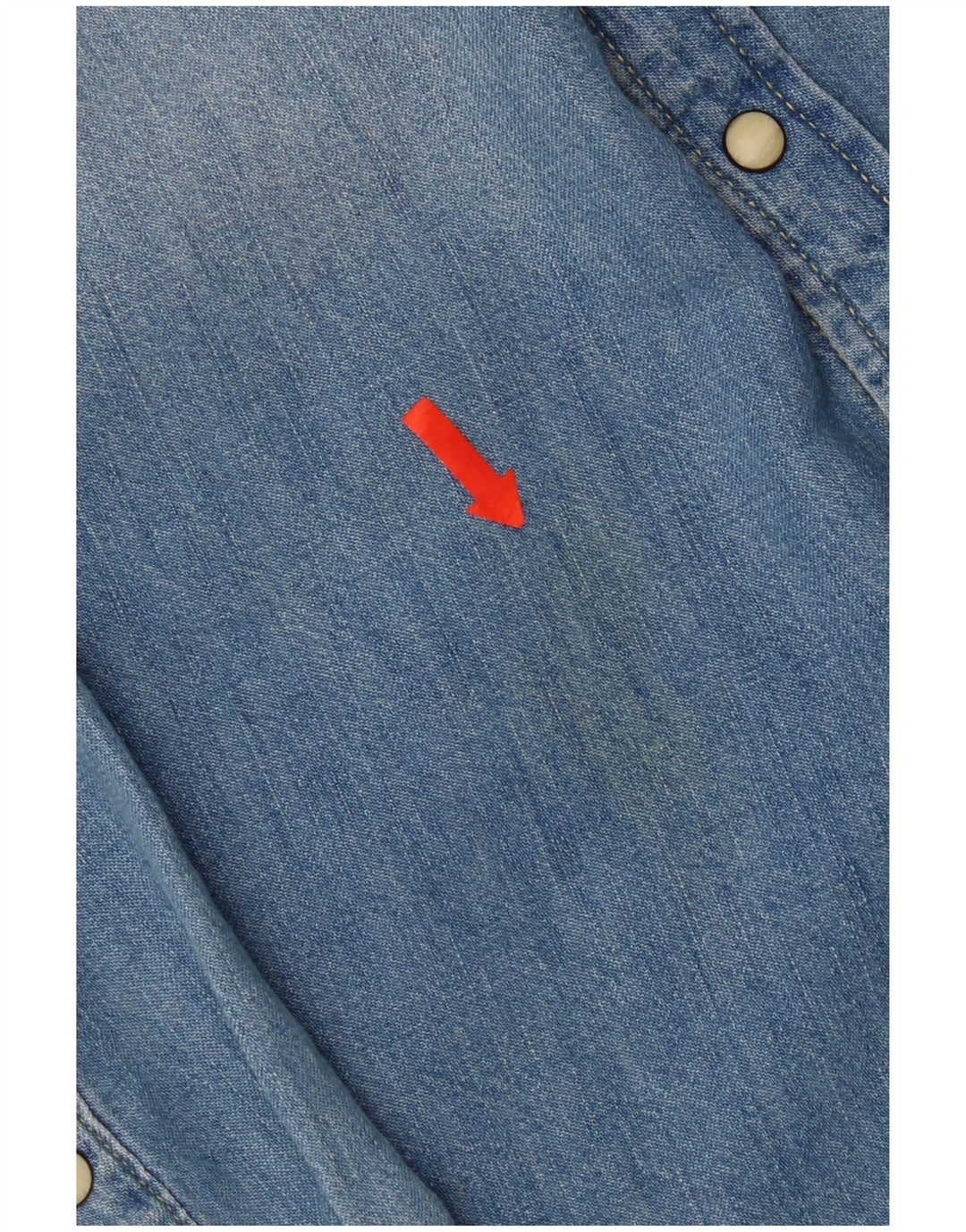 Camisa Vaquera De Corte Slim De Algodón Azul Grande Lee Hombre