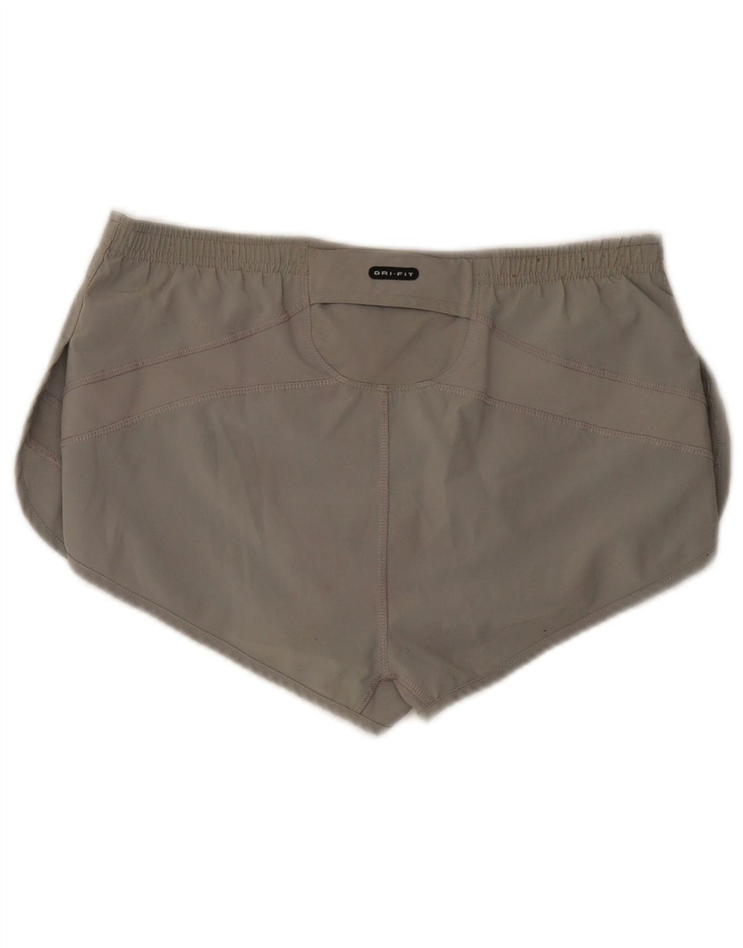 Nike - Pantalones cortos deportivos Dri Fit para mujer, talla 10, poliéster gris pequeño