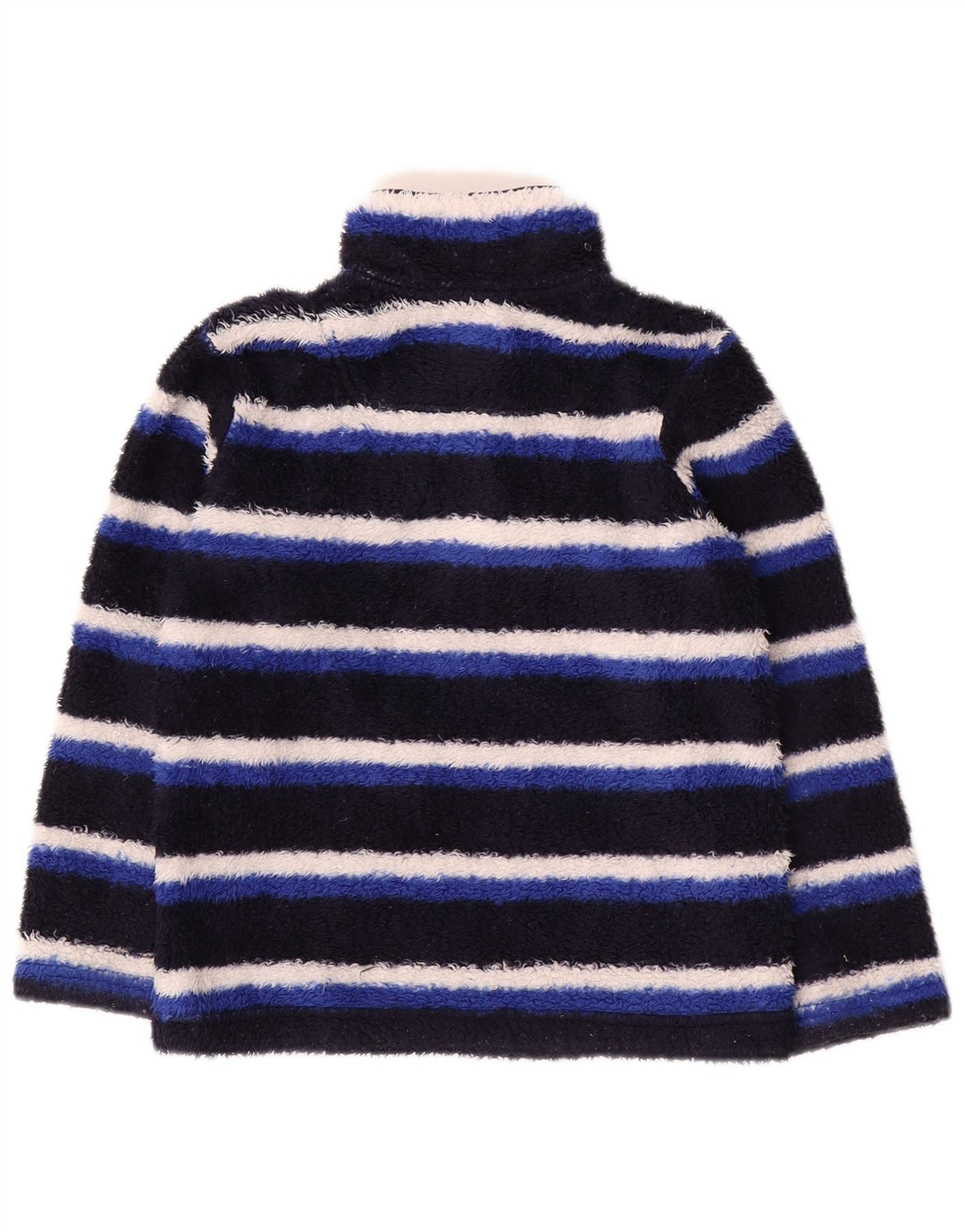 JOULES Jersey polar con cremallera y cuello para niño 5-6 años Azul Poliéster a rayas