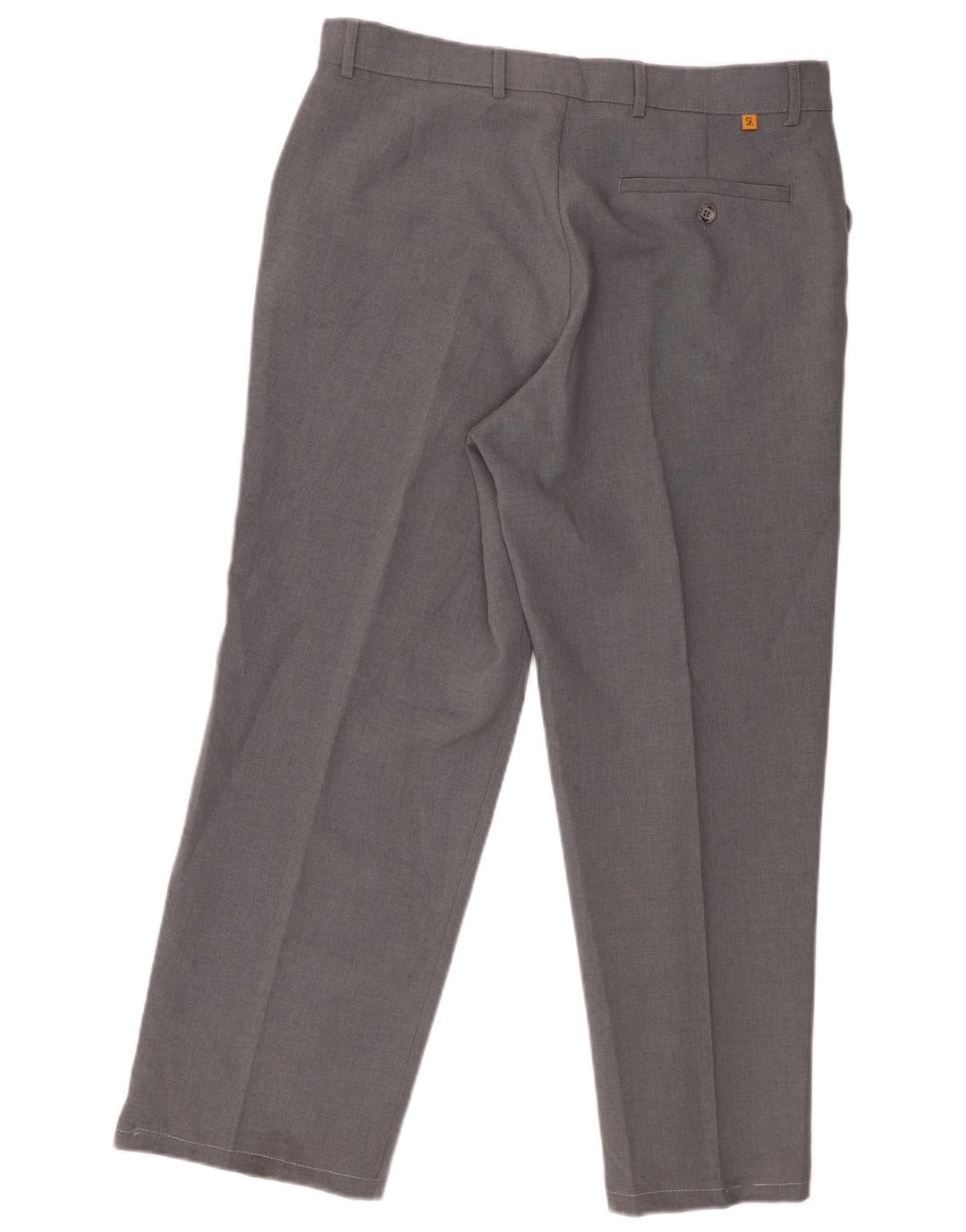 Farah Pantalones Casuales Rectos Para Hombre W34 L27 Poliéster Gris