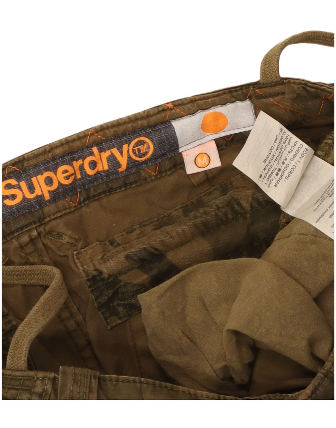 Superdry Pantalones Cargo Rectos Para Hombre Medium W34 L33 Camuflaje Caqui