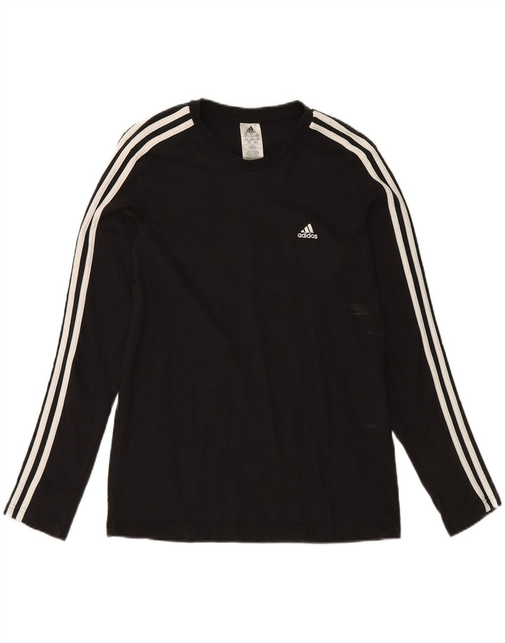 ADIDAS Camiseta de manga larga para mujer UK 16/18 Grande Algodón negro