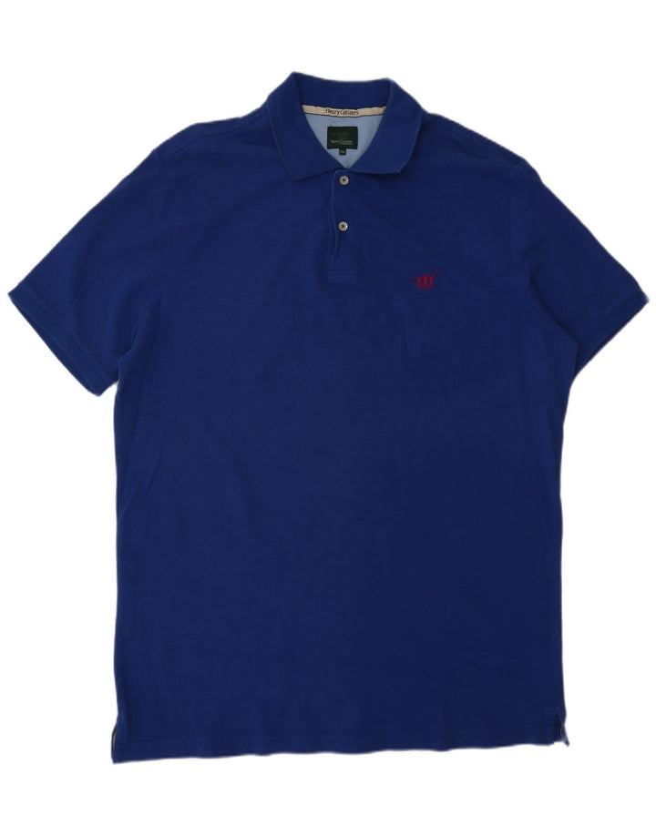 Henry Cottons Polo para hombre 2XL Algodón azul