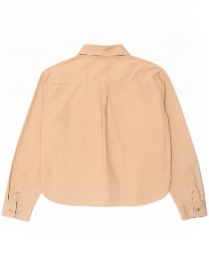 Zara Mujer Camisa UK 44 Algodón Beige Medio