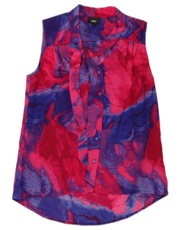 MOSSIMO Blusa tipo camisa larga extragrande para mujer UK 6 XS Multicolor