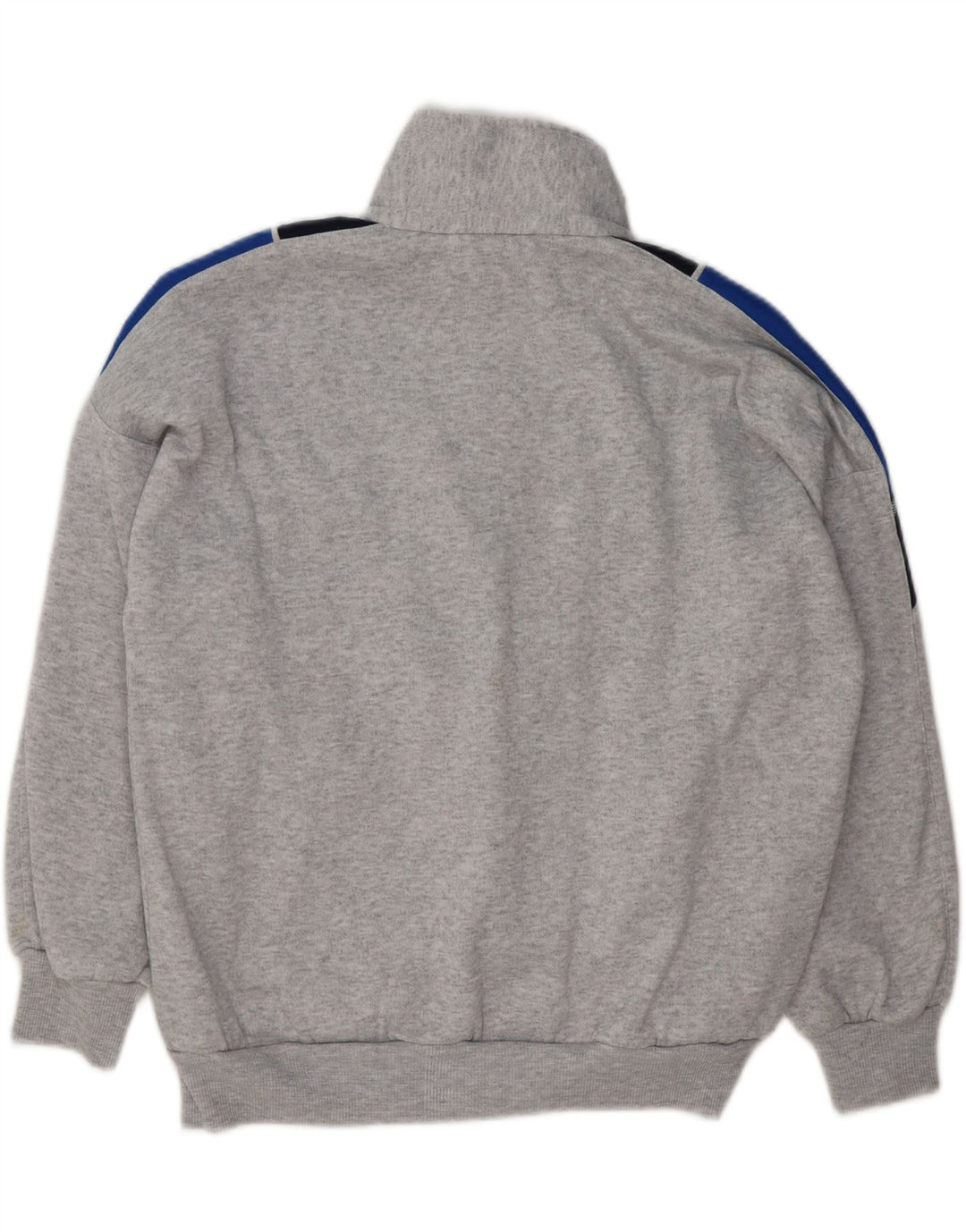VINTAGE Mens Tracksuit Top Jacket Medium Grey Colourblock Polyester Vintage Vintage and Second-Hand Vintage from Messina Hembry 