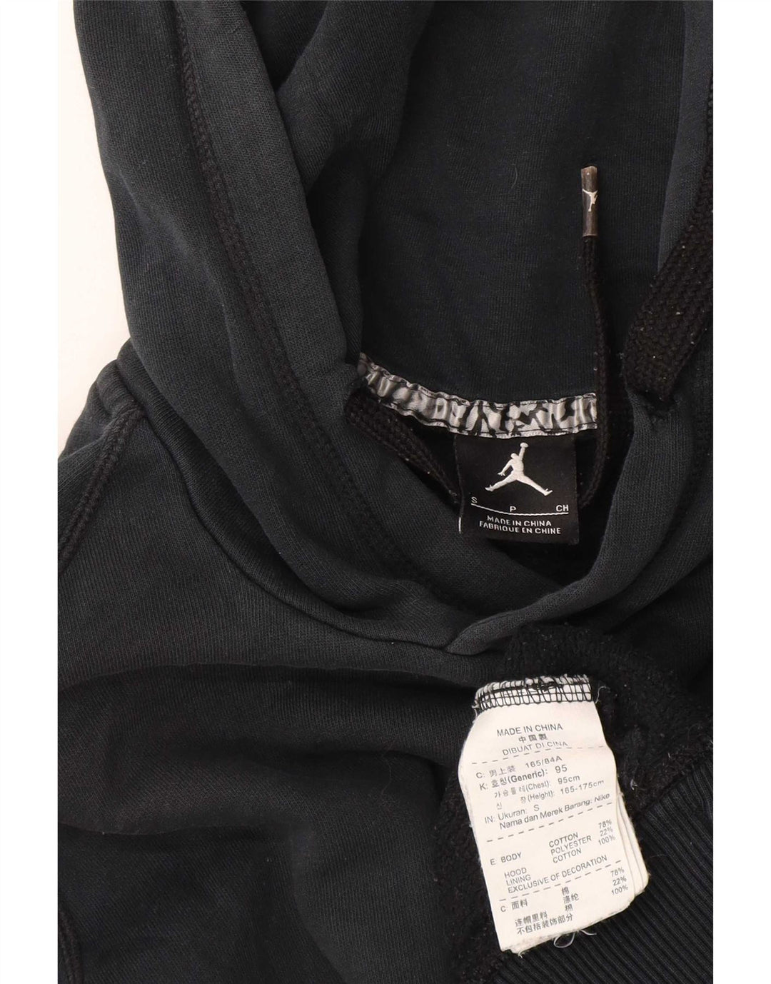 Jordan - Sudadera con capucha para hombre, talla pequeña, algodón azul marino