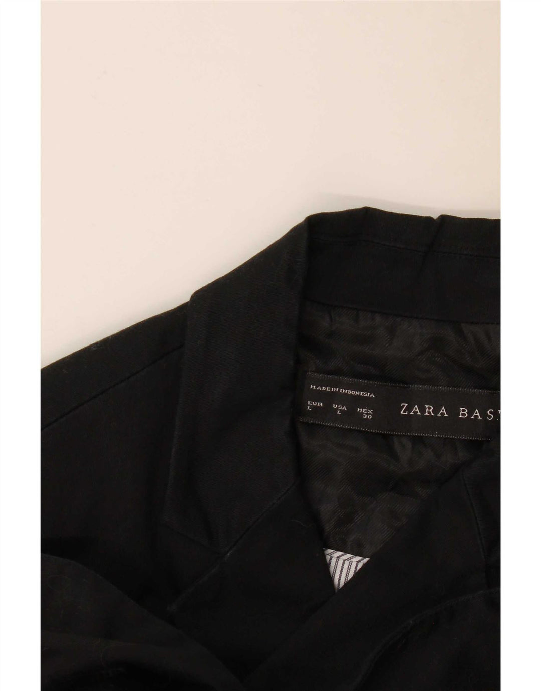 Zara Chaqueta Blazer De 1 Botón para Mujer UK 44 Grande Negro