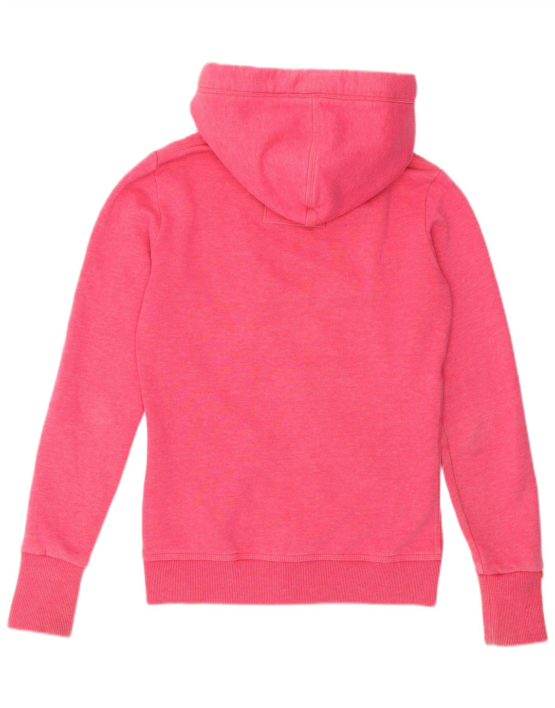 SUPERDRY Suéter con capucha y cremallera para mujer UK 6 XS Algodón rosa