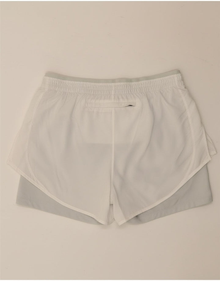 Nike - Falda pantalón para mujer (talla 10), color blanco